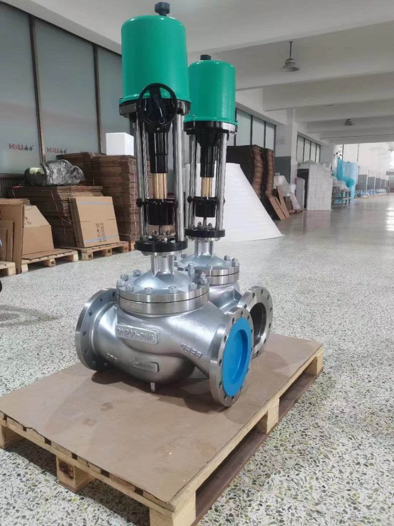 Electric single seat regulating valve